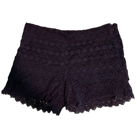 LOFT Pants - LOFT Navy Lace Riviera Short Twee Romantic Coquette